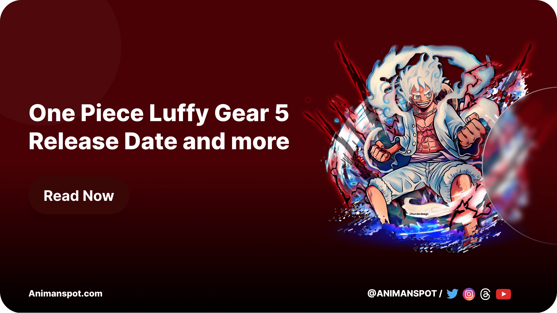an image of luffy's gear5 with text one piece luffy gear 5 release date and more